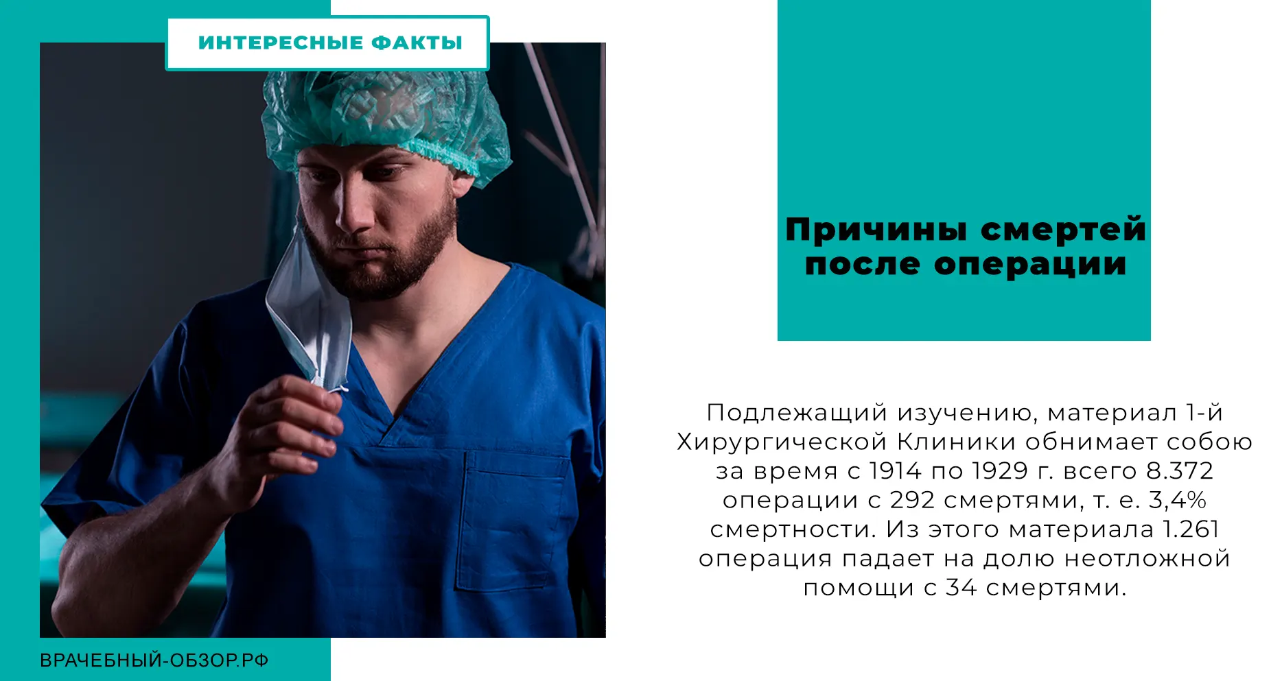 Причины смертей после операции